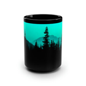 Foggy Mtn Silhouette  Mug, 15oz
